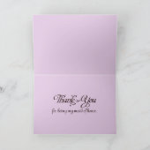 Dank je wel bruidsmeisjeshuwelijkskaart bedankkaart (Binnen)