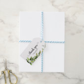Dank je wel - Chic Greenery Trouwgunstlabels Cadeaulabel (Met Touw)