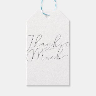 Dank Je Wel Dank U Zwarte Script Lettertype Gunste Cadeaulabel