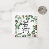 dank je wel dat je me hebt geholpen met het groeie notitiekaartje (Voorkant / Achterkant in situ)