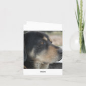 Dank je wel Dog Bedankkaart (Achterkant)