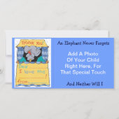 Dank je wel Elephant Bedankkaart (Voorkant)