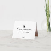 Dank je wel, Faded Coppertone Bedankkaart (Achterkant)