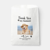 Dank je wel Foto Dog Treat Wedding Doggie Bedankzakje (Voorkant)