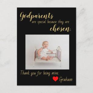 Dank je wel Godparent kaart