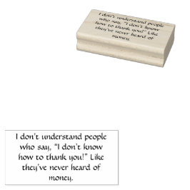 dank je wel grappige tekst 	rubberstempel