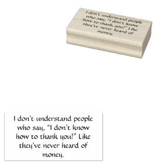 dank je wel grappige tekst 	rubberstempel