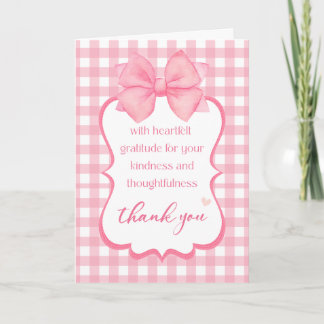 Dank je wel | Hartelijke dankbaarheid mooie roze s Kaart