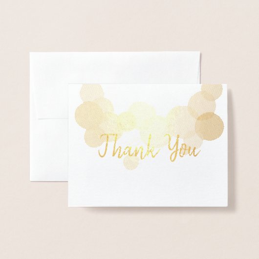 Dank je wel Heden-daagse Cirkels Folie Kaarten (Voorkant met envelop)