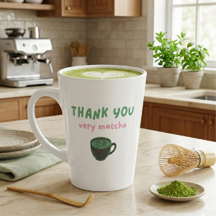Dank Je Wel Heel Veel Matcha   Grappige Matcha Lat Latte Mok