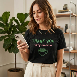 Dank Je Wel Heel Veel Matcha Grappige Matcha Lat Tri-Blend Shirt