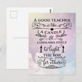 Dank Je Wel Leraren Briefkaart (Voorkant / Achterkant)