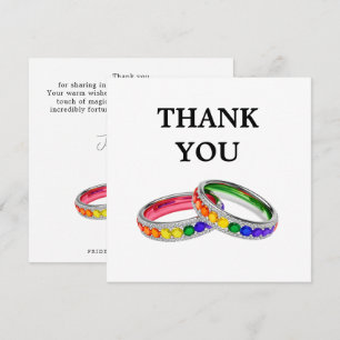 🌈Dank je wel LGBTQ+ Verstrengeld in trots Bedankkaart