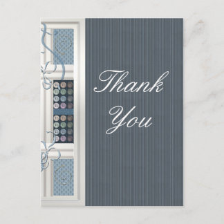 Dank je wel naaiverslaafde briefkaart