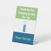 Dank je wel, neem er een reclamebord met voetstuk (Voorkant)