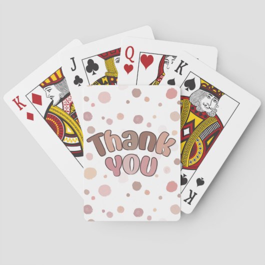 Dank je wel pokerkaarten (Achterkant)