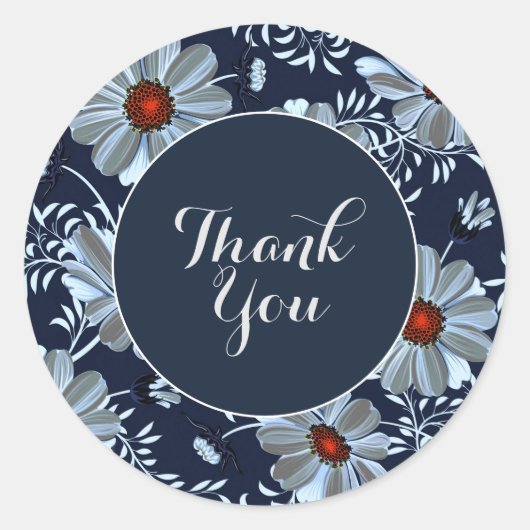 Dank je wel ronde sticker (Voorkant)