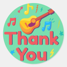 Dank je wel ronde sticker