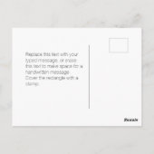 Dank je wel | Rood Wit Blauwe Gestreepte Amerikaan Briefkaart (Achterkant)