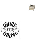 Dank je wel Rubber Stamp Rubberstempel (Gestempeld)