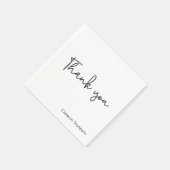 Dank je wel| Script-lettertype | Afgestudeerd Servet (Hoek)