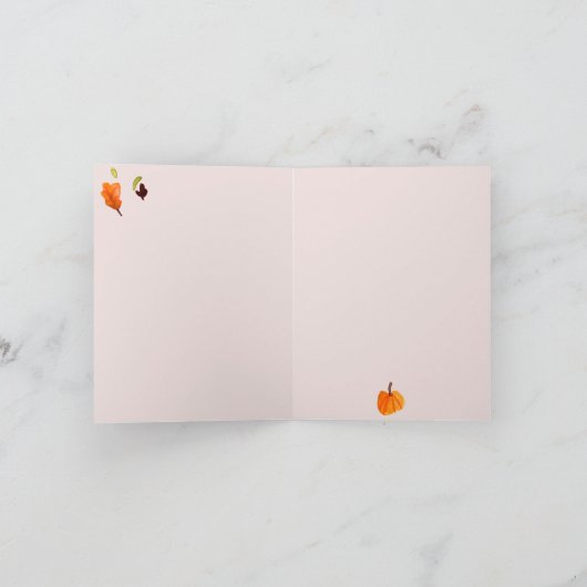 Dank je wel Thanksgiving Kaart (Binnen)