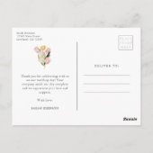 Dank je wel Tulp Postkaart (Achterkant)