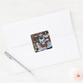 DANK JE WEL VIERKANTE STICKER (Envelop)