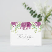 Dank je wel violet briefkaart (Staand voorkant)