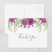 Dank je wel violet briefkaart (Voorkant / Achterkant)