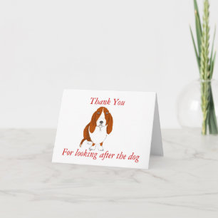Dank je wel, voor de hond. bedankkaart