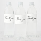 Dank je wel  waterfles etiket (Flessen)