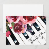 Dank je wel waterverf Floral Bedankkaart (Voorkant / Achterkant)