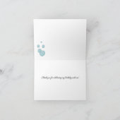 Dank je wel zeemeermin verjaardagskaarten bedankkaart (Binnen)