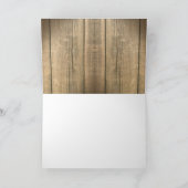 dank je wel zonnebloemen & houten trouwkaarten bedankkaart (Binnen)