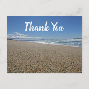 Dank Je Westkust Blauwe Lucht Strand Waardering Briefkaart