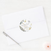 Dank Je Winter  Ronde Sticker (Envelop)