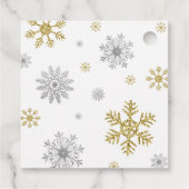 Dank je Winter Wonderland Bedankjes Labels (Achterkant)