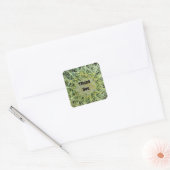 Dank je woestijnplant waardering Cactus Vierkante Sticker (Envelop)