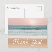 Dank je. Zand, lucht en Zee. Briefkaart (Voorkant / Achterkant)