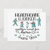 Dank Je Zorgheld Briefkaart (Voorkant / Achterkant)