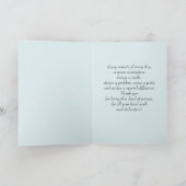 Dank je, zuster. Schattigee teddybeer Kaart (Binnen)