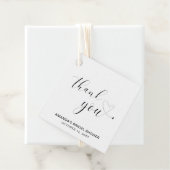 Dank je zwart-wit hart Bruids douche Bedankjes Labels (In situ)