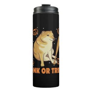 Dank Meme Cheems Halloween Hond Thermosbeker