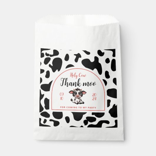 Dank moo dank moo schattig bedankzakje (Voorkant)