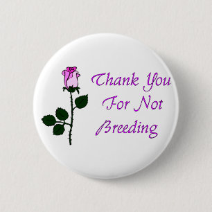 Dank niet-fokdieren ronde button 5,7 cm