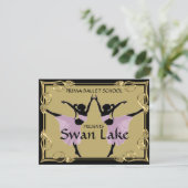 DANK OF THEATER PRODUCTION TICKET INVITATION KAART (Staand voorkant)