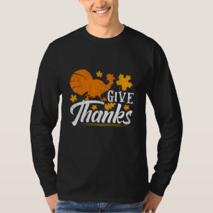 Dank Rustieke Herfst Kalkoen Thanksgiving Geschenk T-shirt