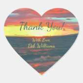 Dank u 1490 Heart Sticker (Voorkant)