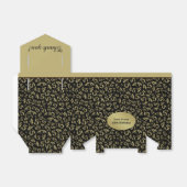 Dank u: 45e verjaardag thema goud/zwart bedankdoosjes (Uitgevouwen)